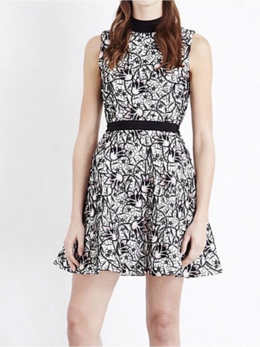 Self-Portrait Lace Peplum Dress Size 8